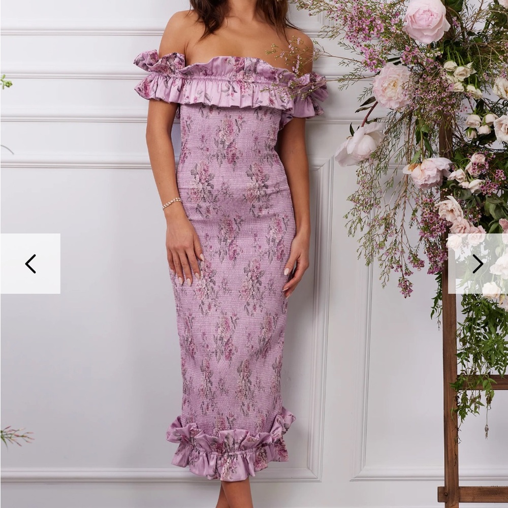V. Chapman Lilac Dress - Tapestry Rose - Sz 0 - Purple
